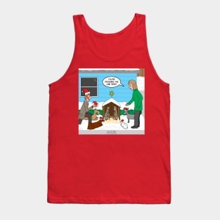 Christmas Nativity Decorating Gone Too Far! Tank Top